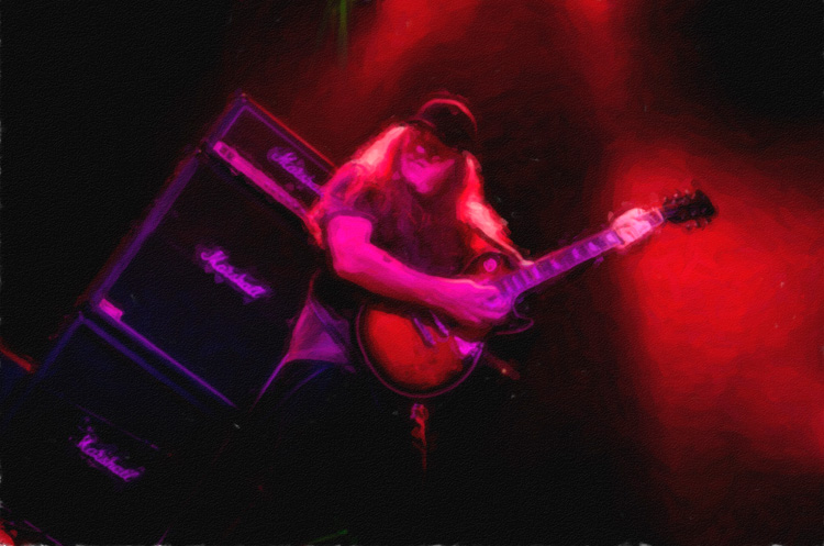 Rocking with Oil Paint